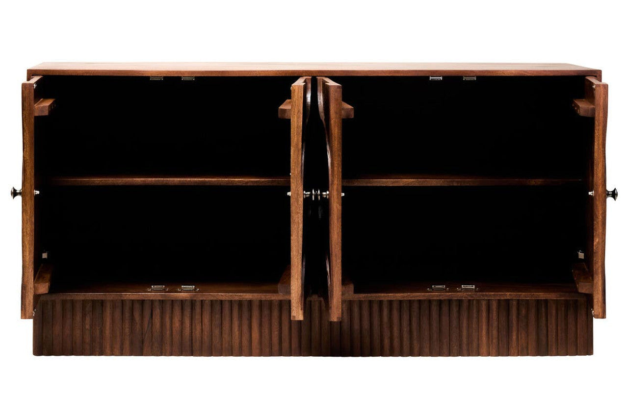 Siva Four Door Hammered Sideboard