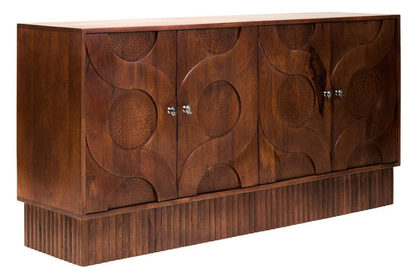 Siva Four Door Hammered Sideboard