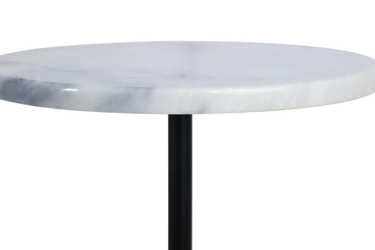 Merida White Marble Round Side Table – image 5