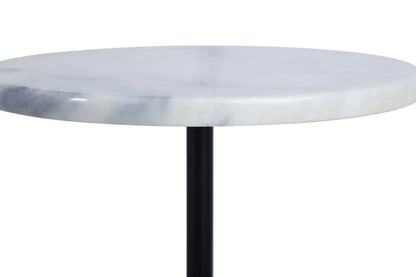 Merida White Marble Round Side Table – image 5