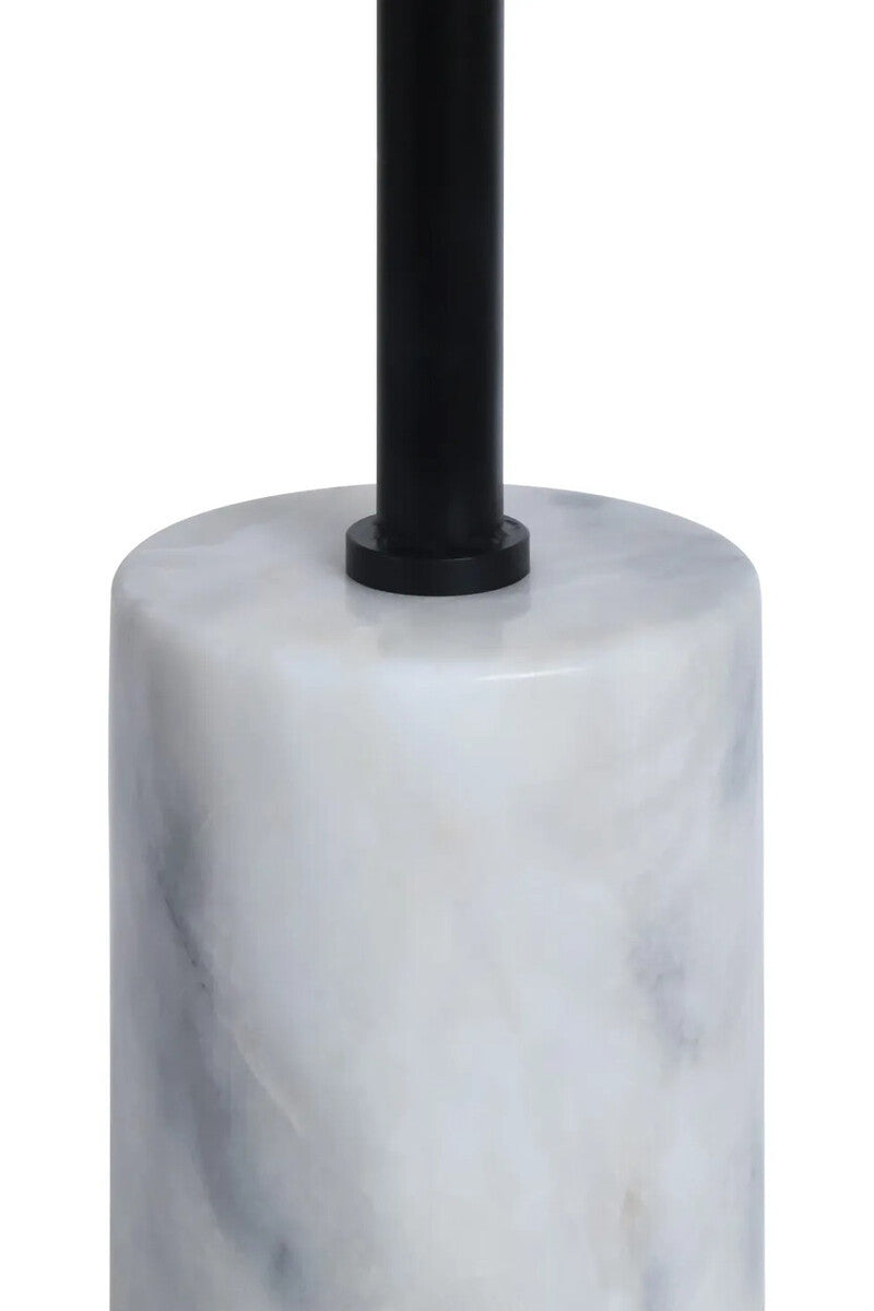 Merida White Marble Round Side Table – image 6