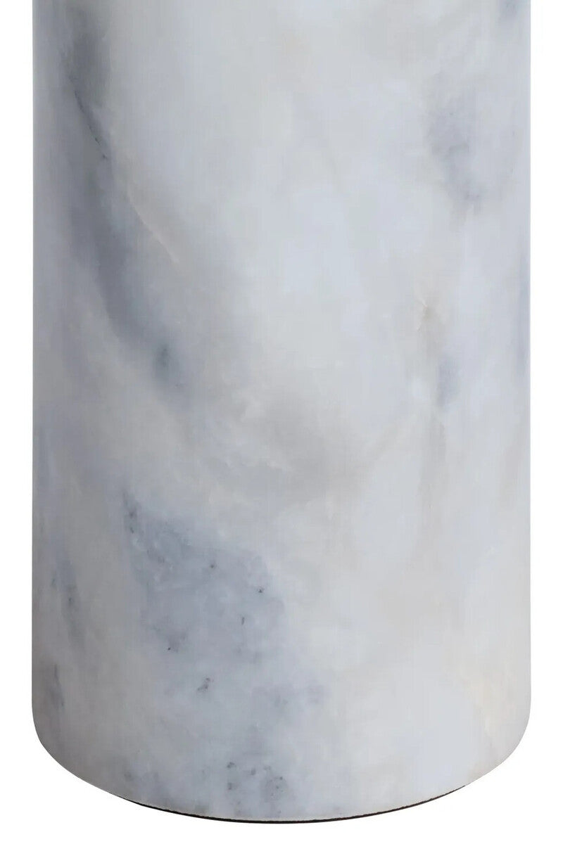 Merida White Marble Round Side Table – image 7