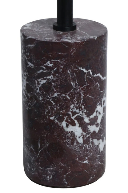Merida red marble round side table – product image 6
