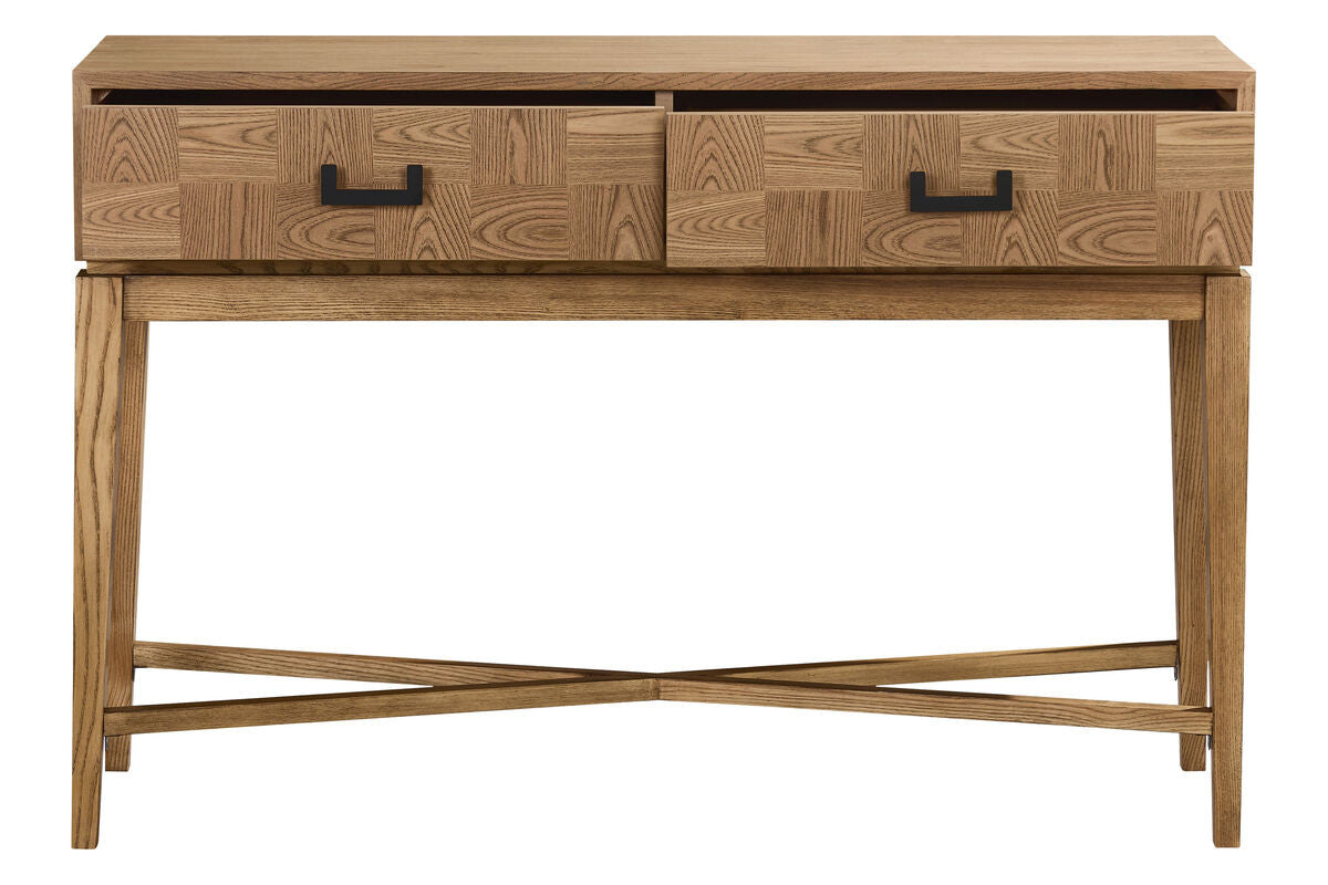 Dimaro Natural Two Drawer Console Table – image 2