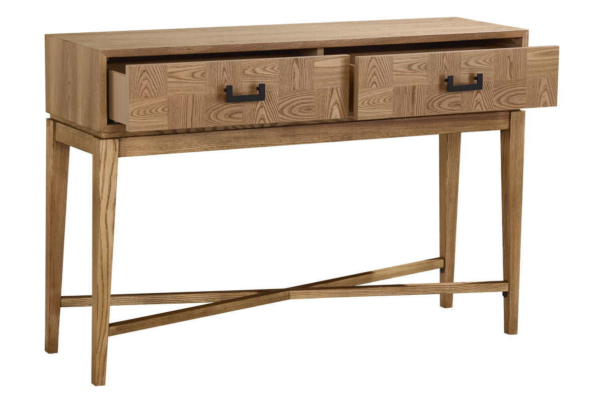 Dimaro Natural Two Drawer Console Table – image 4