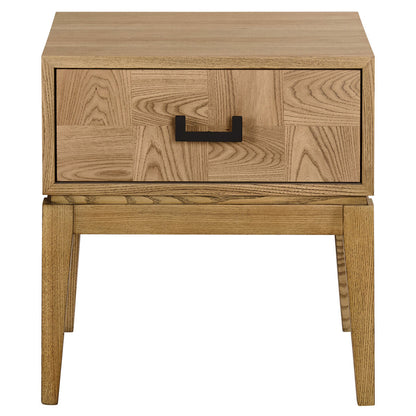 Dimaro Natural One Drawer Side Table – image 1