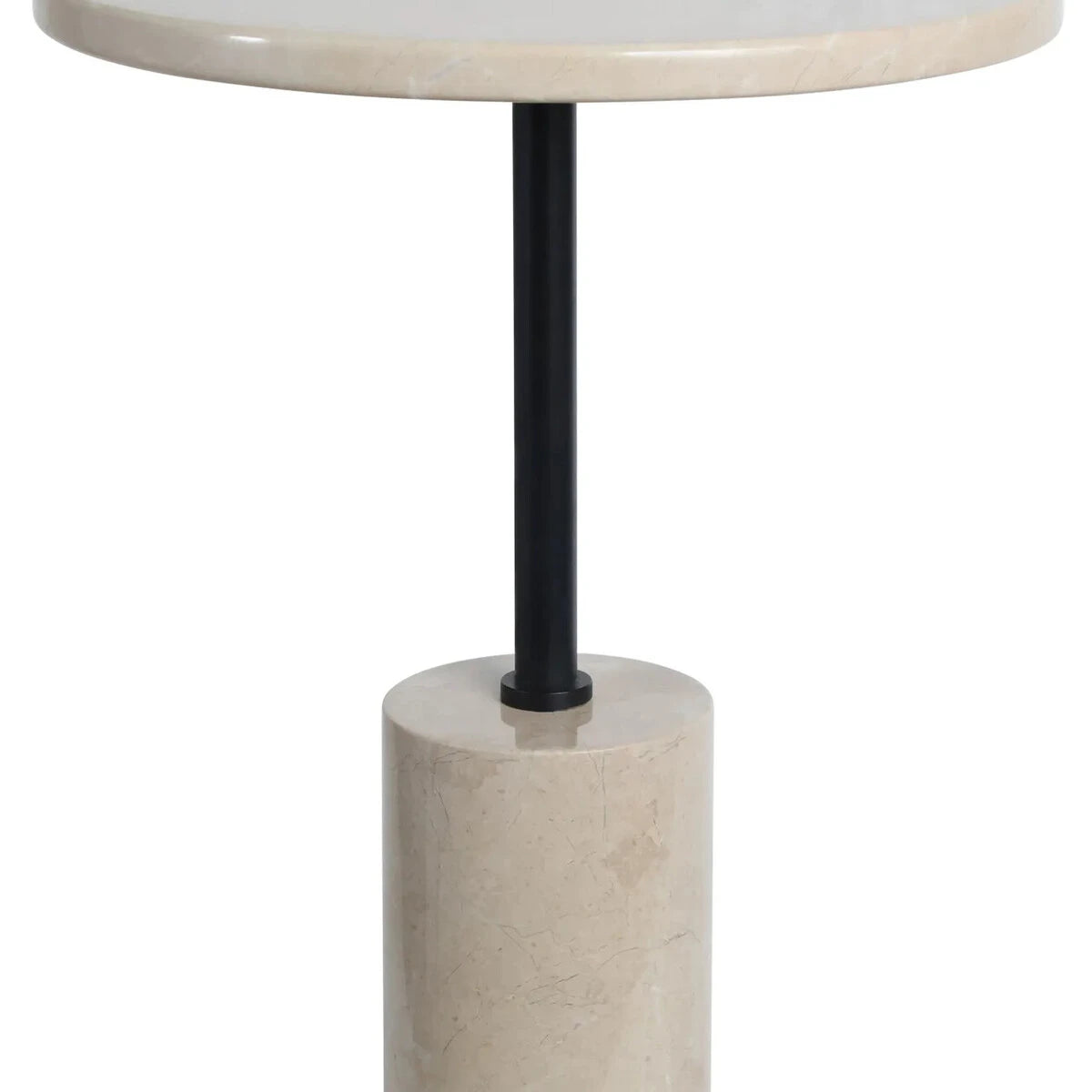 Merida Cream Marble Round Side Table – image 3