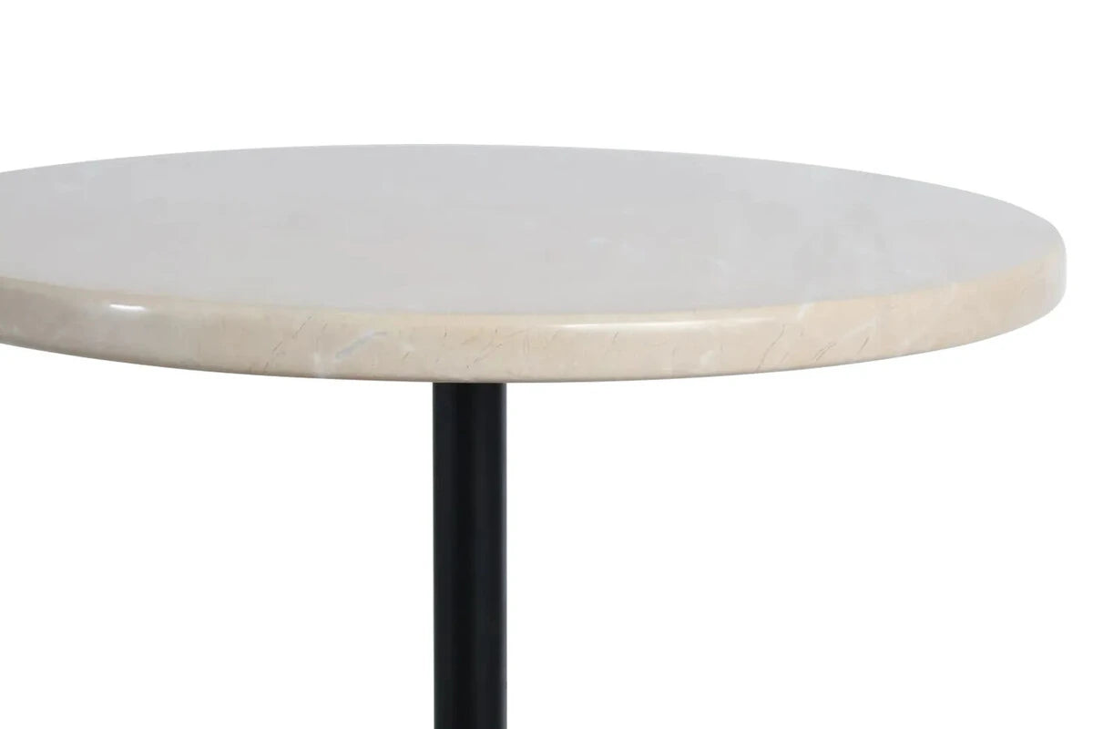 Merida Cream Marble Round Side Table – image 4