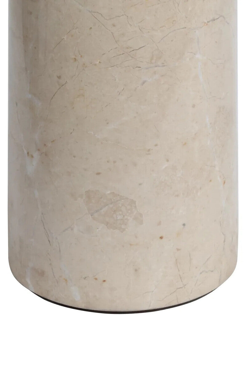 Merida Cream Marble Round Side Table – image 6