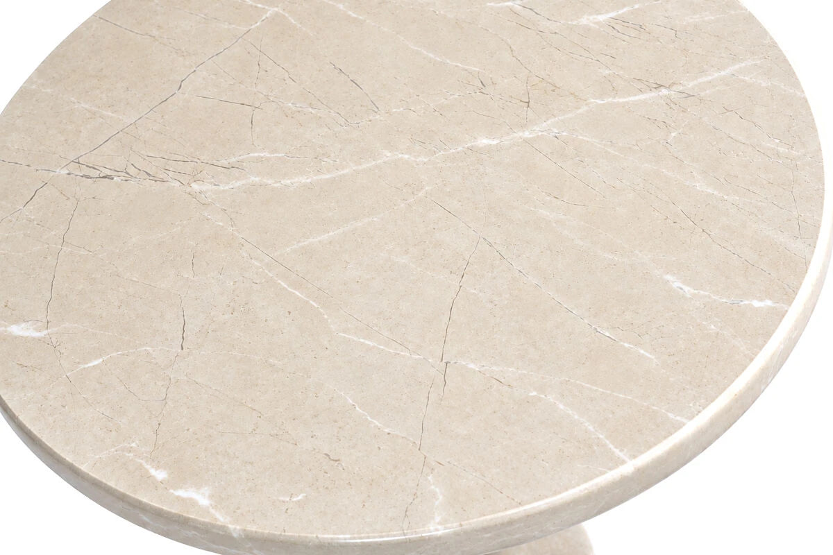 Merida Cream Marble Round Side Table – image 8