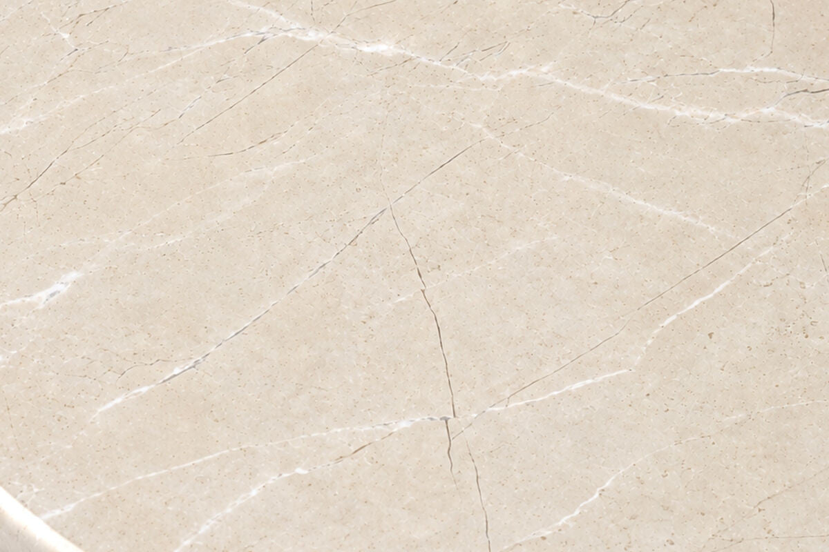 Merida Cream Marble Round Side Table – image 9