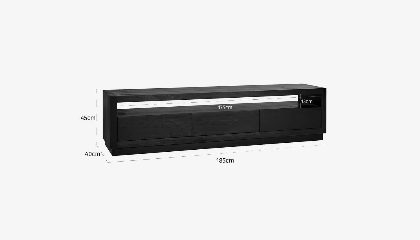 Oakura Tv Unit in Brown Oak Finish