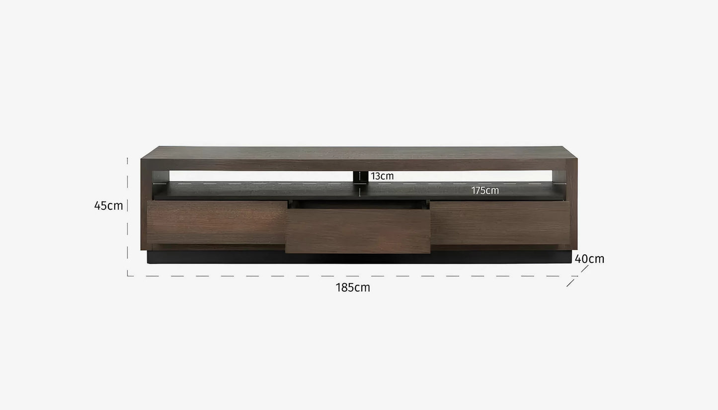Oakura Tv Unit in Brown Oak Finish