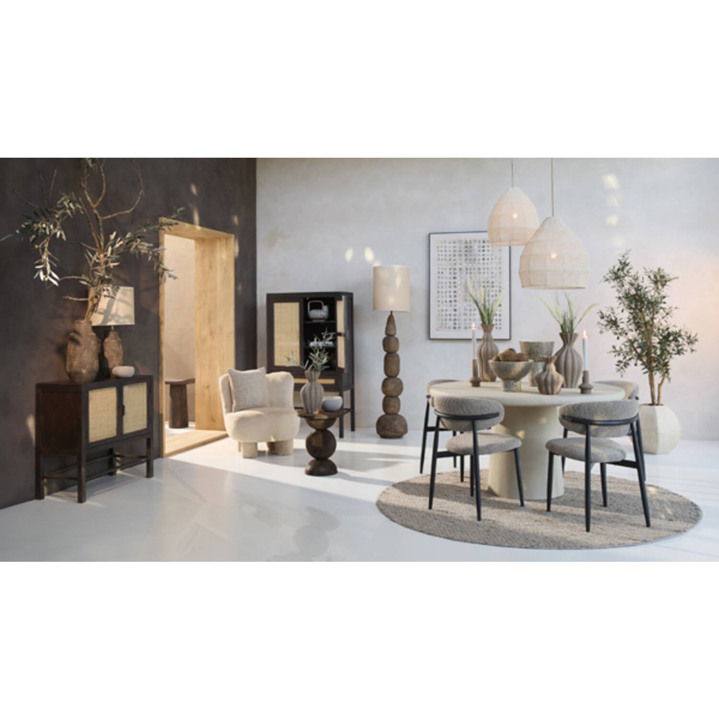 Kamova Light Beige Chair
