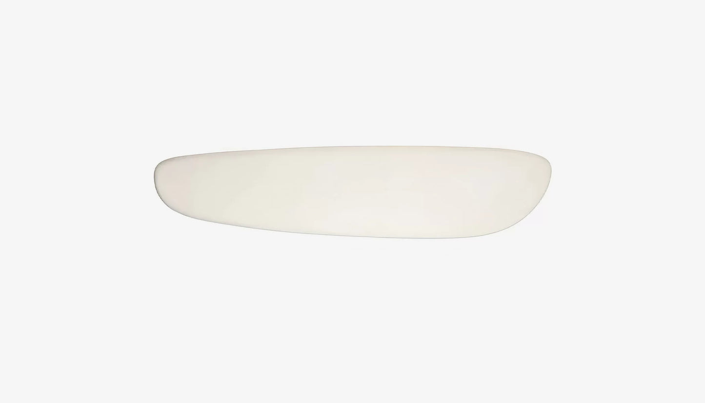 Bloomstone Curved Console Table in Light Eco Plaster Finish