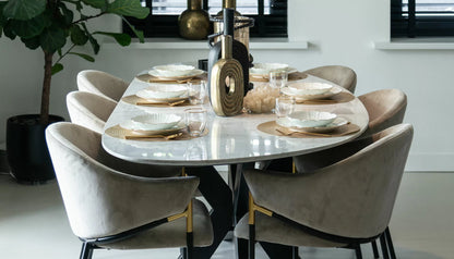 Trocadero 4-6 Seat Oval Dining Table
