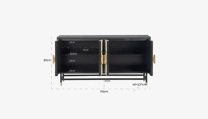 Novas Sideboard in Bone Front & Dark Mango Wood