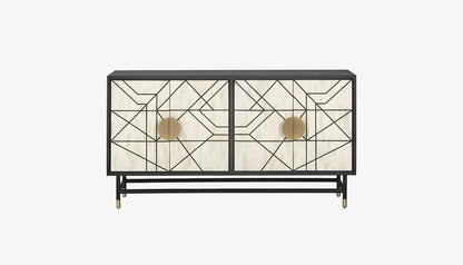 Novas Sideboard in Bone Front & Dark Mango Wood