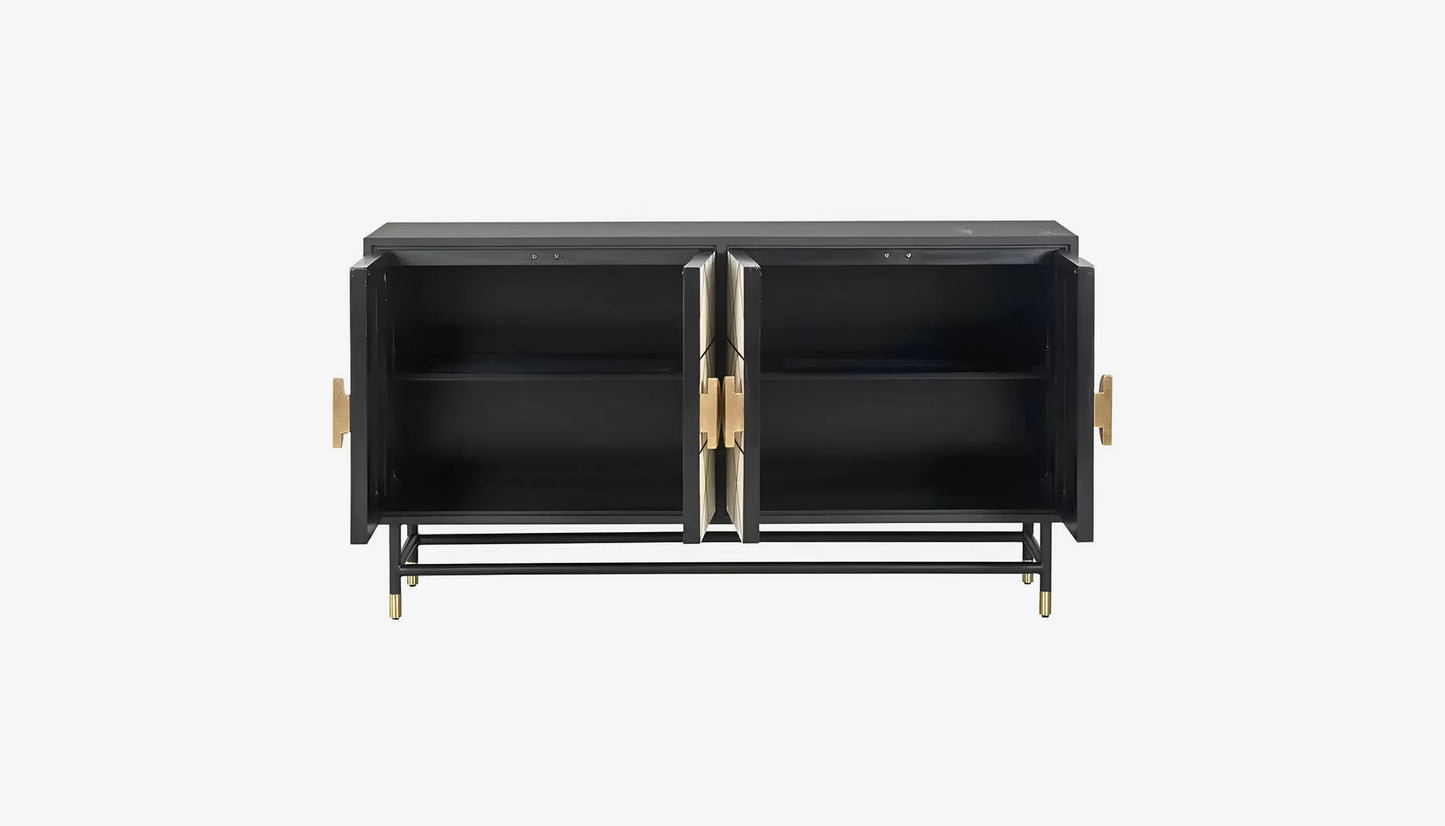 Novas Sideboard in Bone Front & Dark Mango Wood