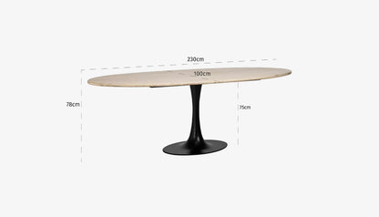 Hampton 6-8 Seat Oval Dining Table