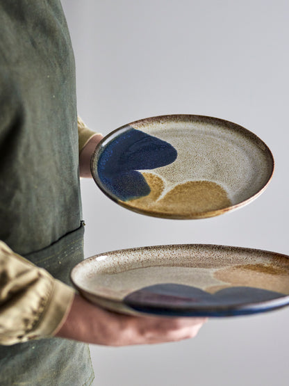 Jules Plate, Blue, Stoneware