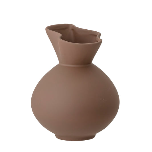 Nicita Vase, Brown, Stoneware