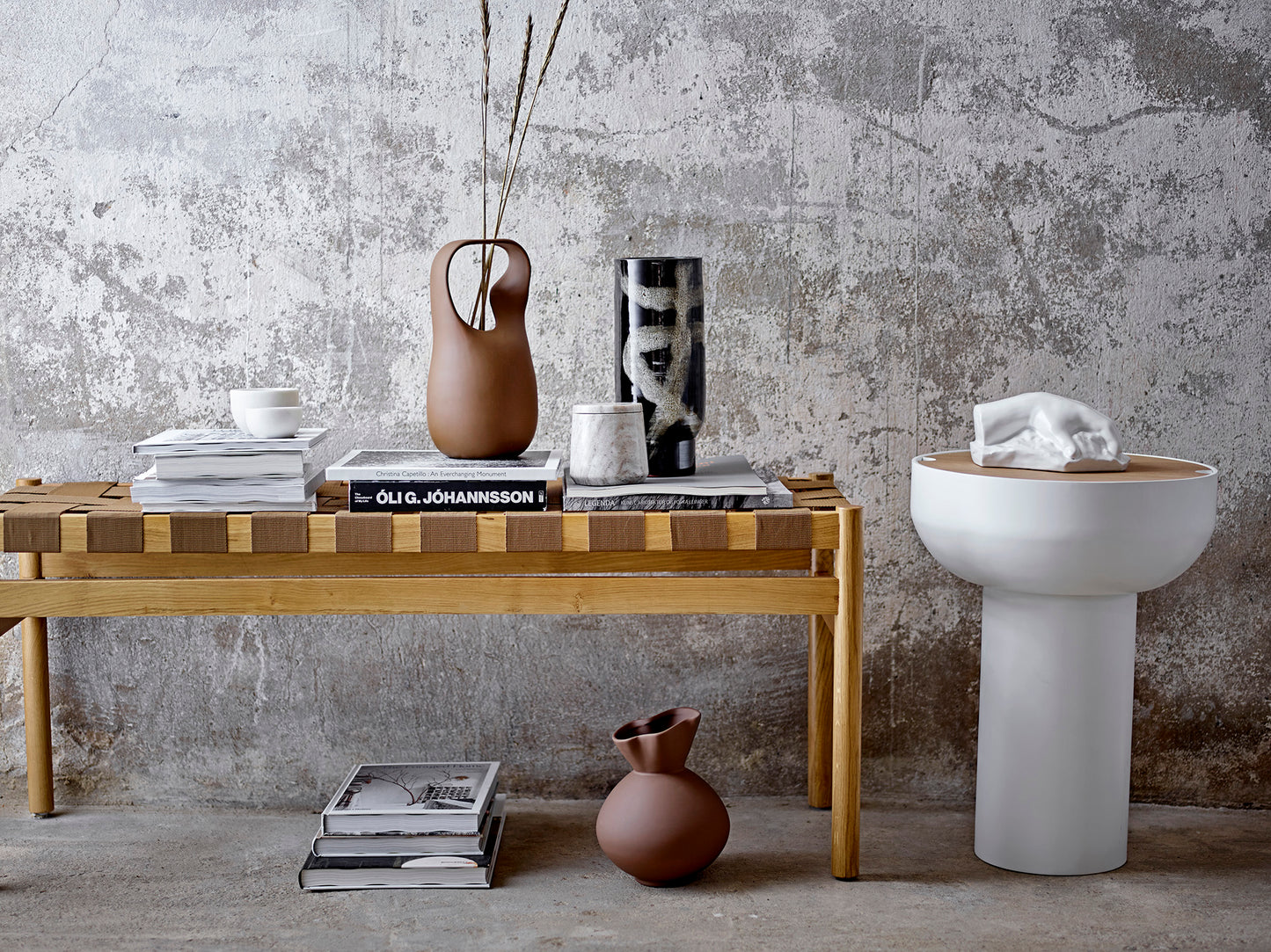 Nicita Vase, Brown, Stoneware