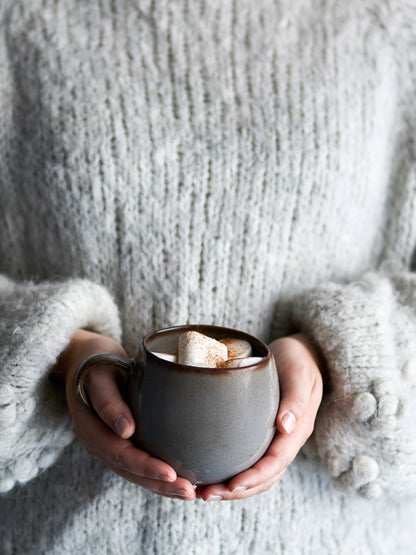 Sandrine Mug, Grey, Stoneware