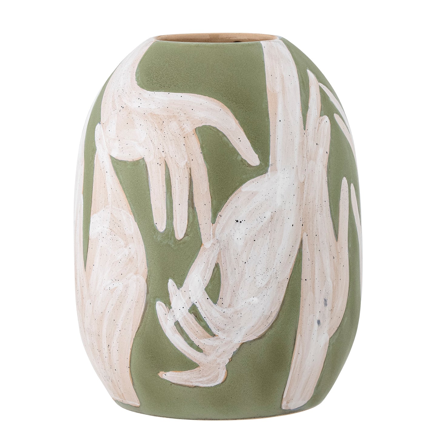 Adalena Deco Vase, Green, Stoneware