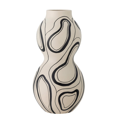 Nicola Vase, Black, Stoneware