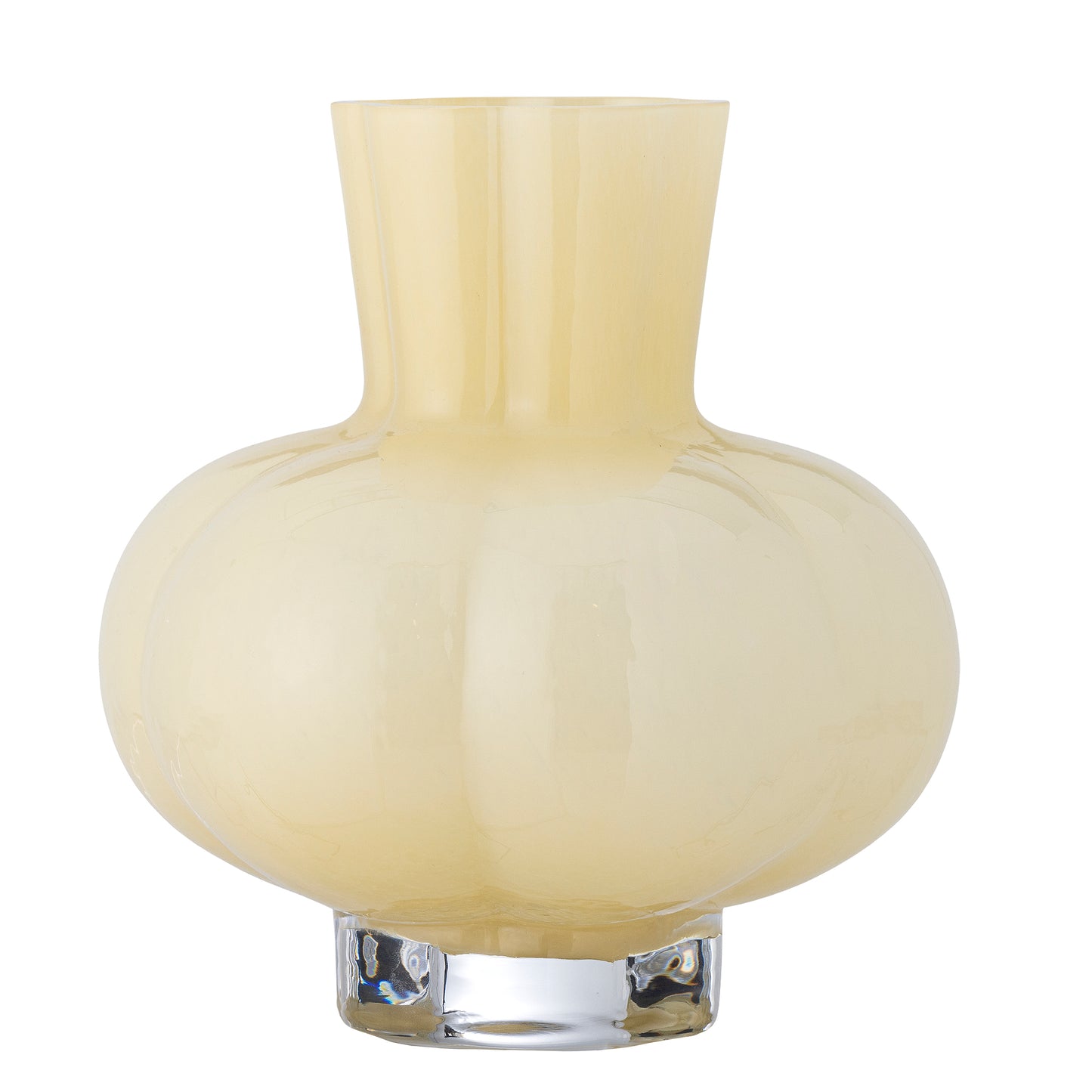 Alyssa Vase, Yellow, Glass