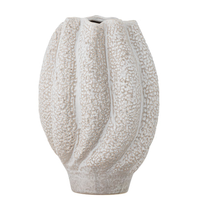 Cove Vase, White, Stoneware