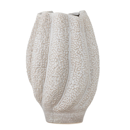 Cove Vase, White, Stoneware