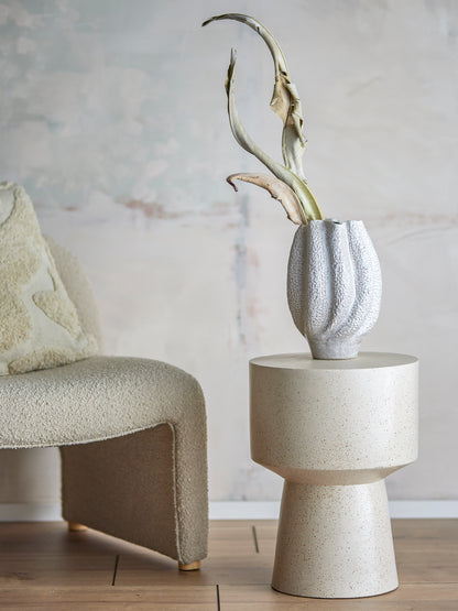 Cove Vase, White, Stoneware
