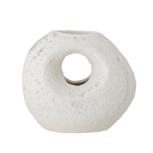 Caia Vase, White, Stoneware