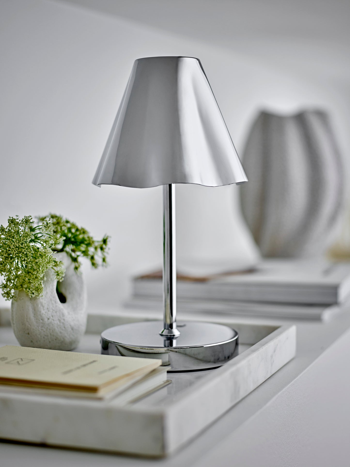 Caia Vase, White, Stoneware