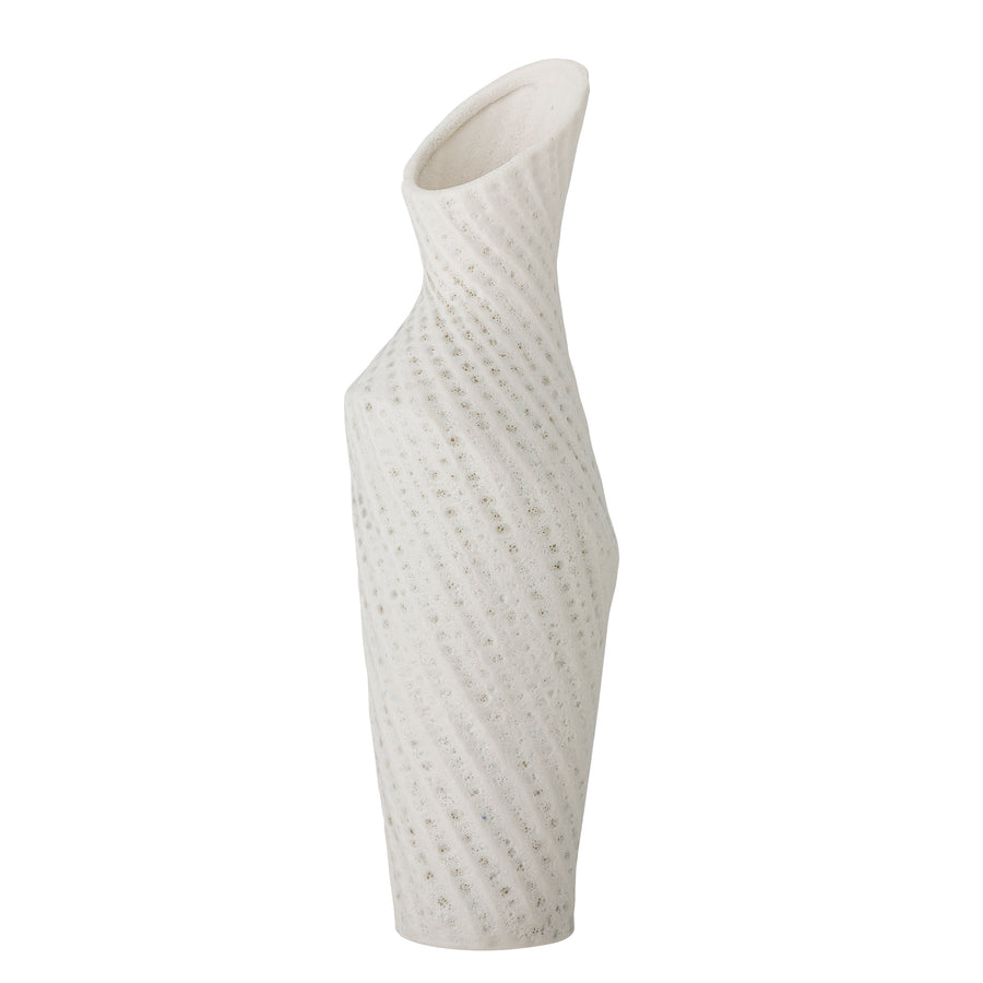 Fikla Vase, White, Stoneware