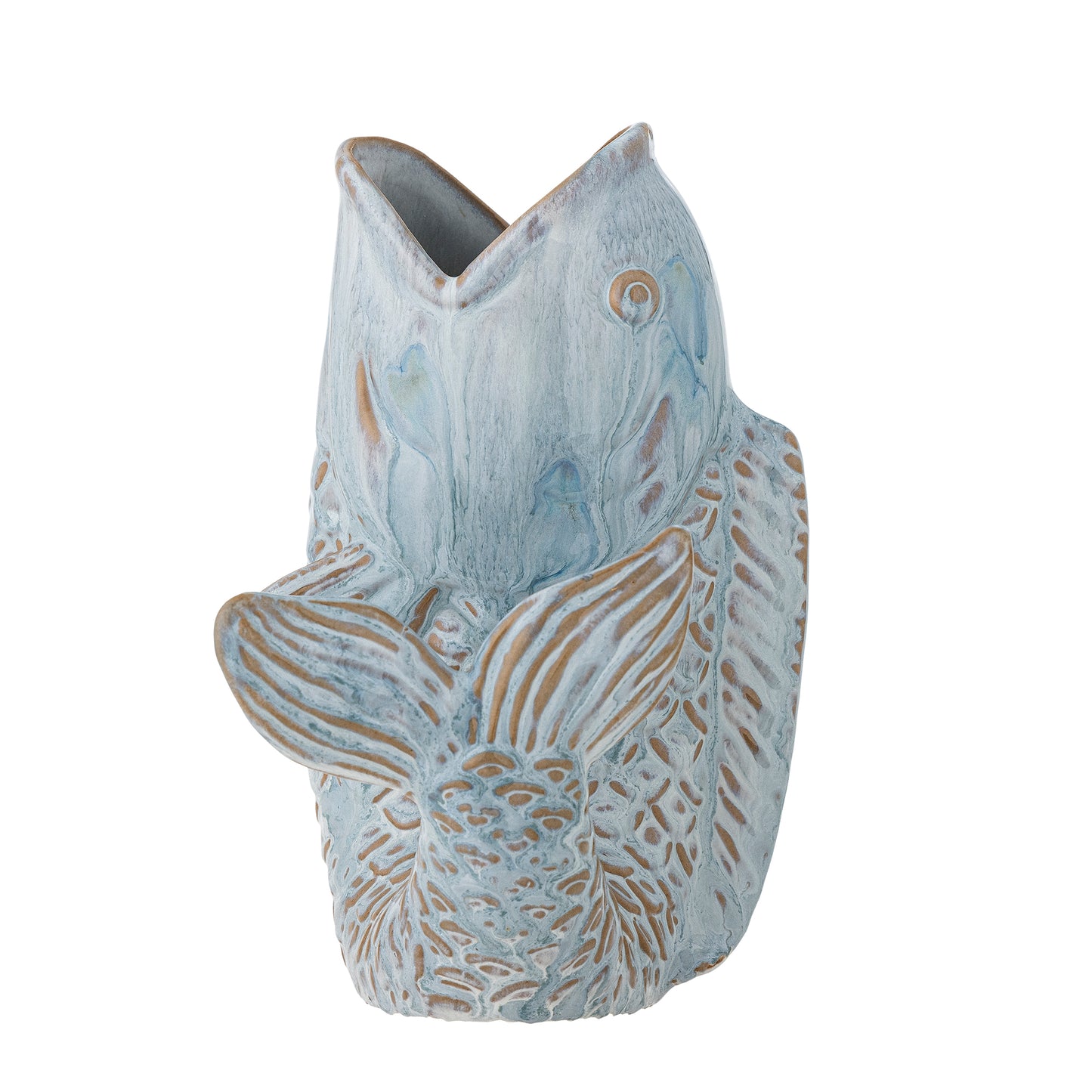 Hiro Vase, Blue, Stoneware