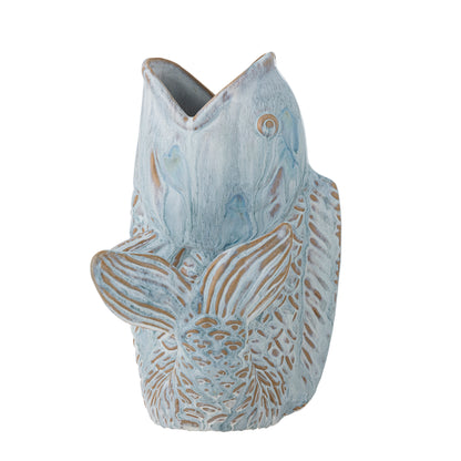 Hiro Vase, Blue, Stoneware