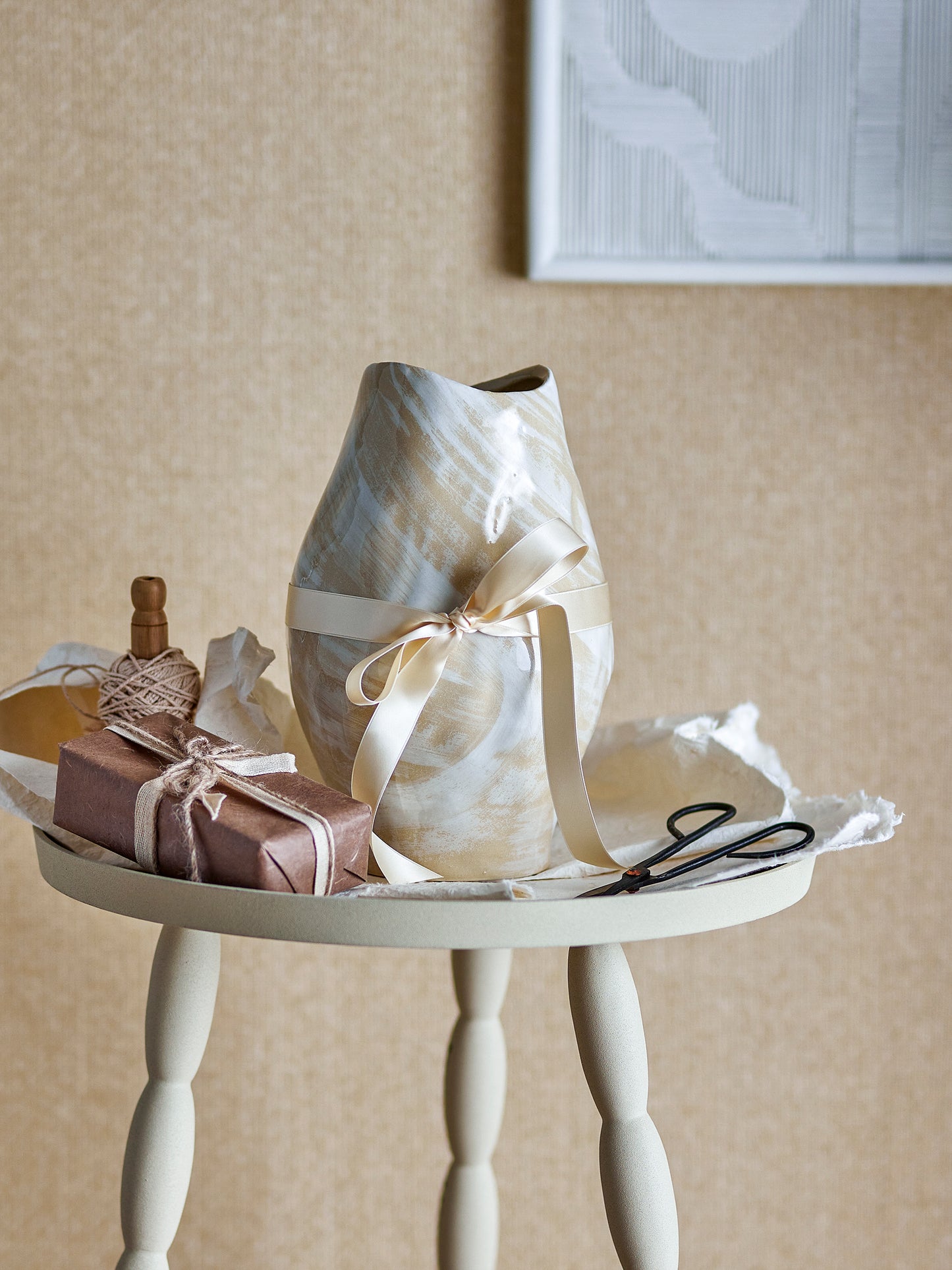 Obsa Vase, Nature, Stoneware