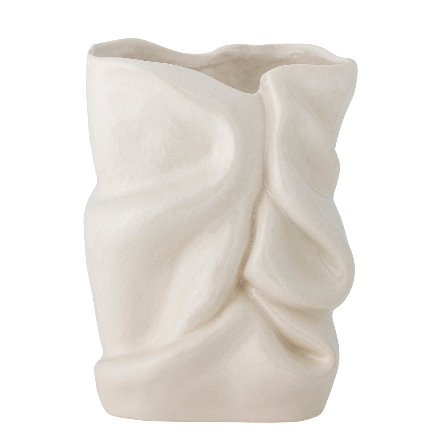 Fabrice Vase, White, Stoneware