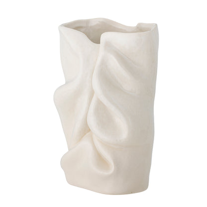 Fabrice Vase, White, Stoneware