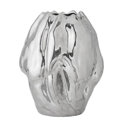 Bobby Vase, Silver, Stoneware