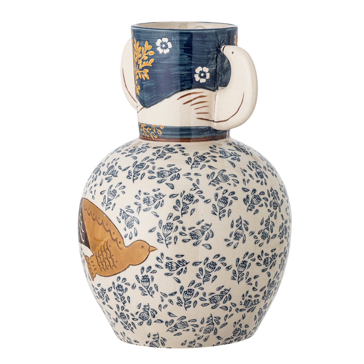 Hezha Vase, Blue, Stoneware