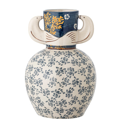 Hezha Vase, Blue, Stoneware