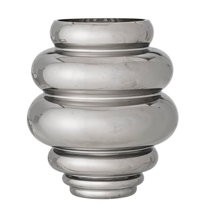 Zorya Vase, Silver, Glass