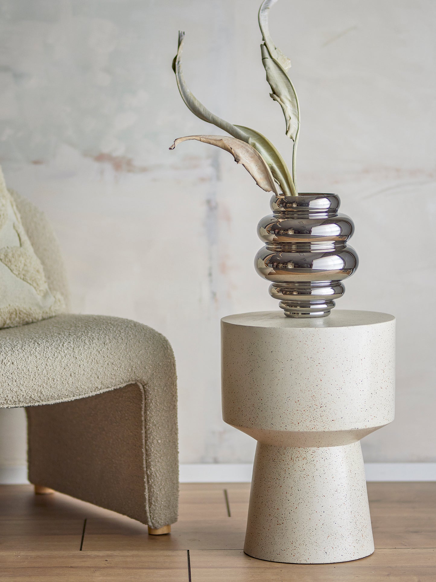 Zorya Vase, Silver, Glass