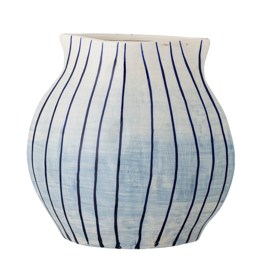 Esra Vase, Blue, Stoneware