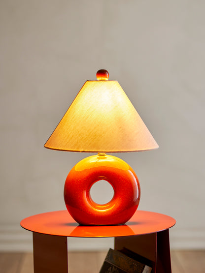 Panja Table lamp, Red, Stoneware