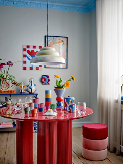 Della Dining Table, Red, FSC®100%, MDF